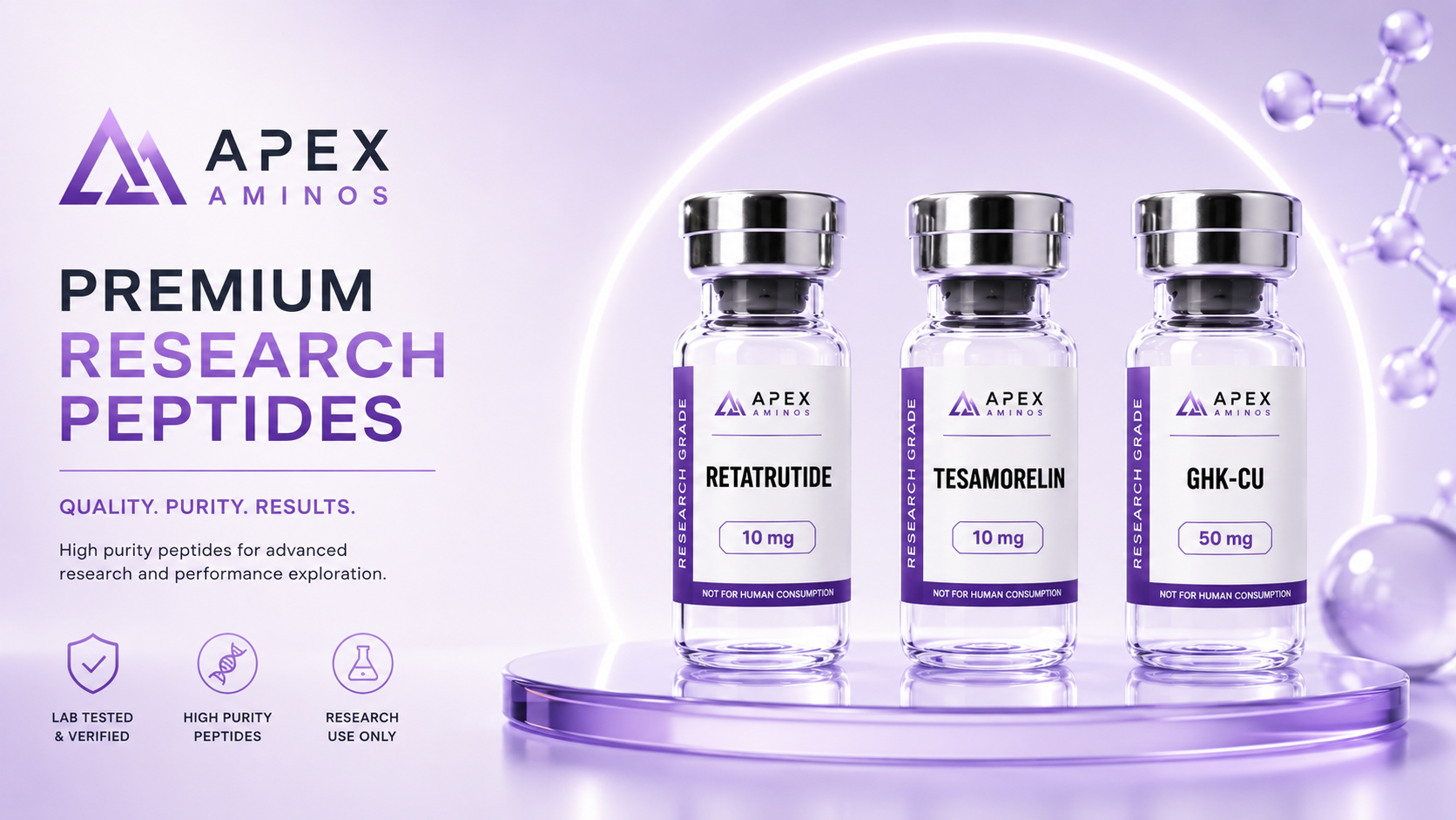 Apex Aminos — Premium research peptides. Lab tested & verified.
